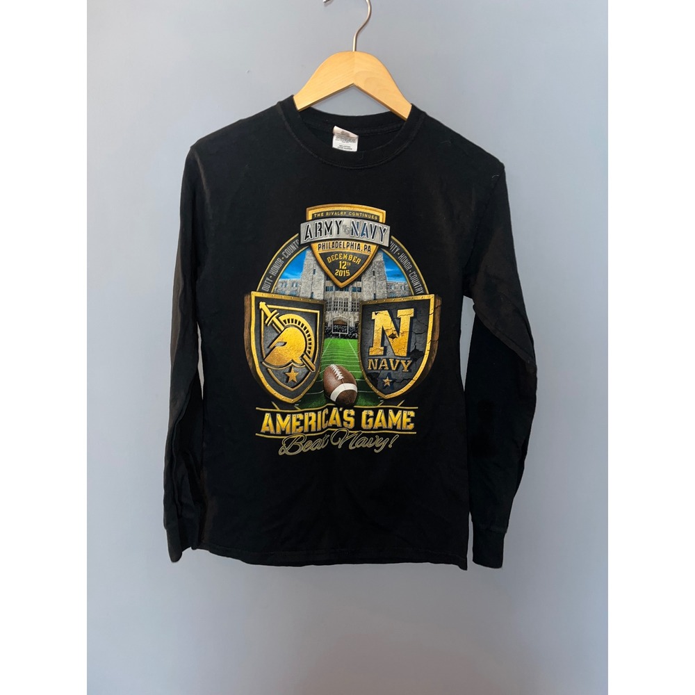 Army Navy Long‎ Sleeve T Shirt Gildan West Point Football America's Game